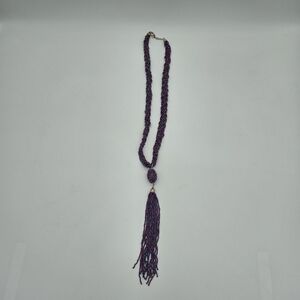 Chic Beaded Necklace with Tassel